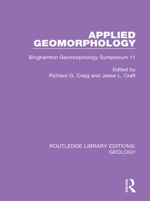 cover image of Applied Geomorphology